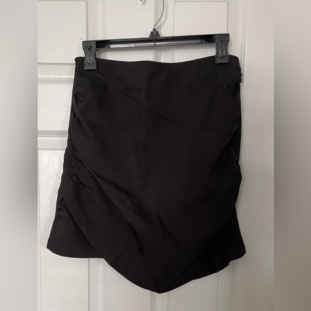 Women's Black Asymmetrical Skirt/ Skort
